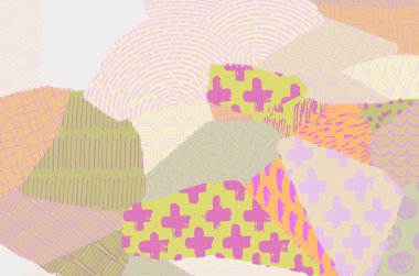 Vektör deseni. Fırça darbeleriyle soyut arkaplan. Tek renkli el çizimi doku. Modern grafik tasarımı. El çizimi çizgili..