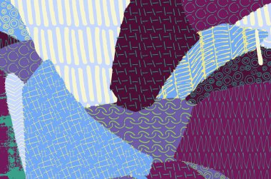 Desen. Fırça darbeleriyle soyut arkaplan. Tek renkli, elle çizilmiş doku. Modern grafik tasarımı. El yapımı çizgili..