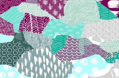 Desen. Fırça darbeleriyle soyut arkaplan. Tek renkli, elle çizilmiş doku. Modern grafik tasarımı. El yapımı çizgili..