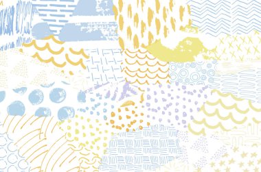 Desen. Fırça darbeleriyle soyut arkaplan. Tek renkli, elle çizilmiş doku. Modern grafik tasarımı. El yapımı çizgili..