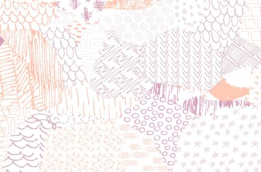 Desen. Fırça darbeleriyle soyut arkaplan. Tek renkli, elle çizilmiş doku. Modern grafik tasarımı. El yapımı çizgili..