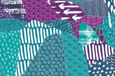 Desen. Fırça darbeleriyle soyut arkaplan. Tek renkli, elle çizilmiş doku. Modern grafik tasarımı. El yapımı çizgili..