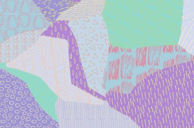 Desen. Fırça darbeleriyle soyut arkaplan. Tek renkli, elle çizilmiş doku. Modern grafik tasarımı. El yapımı çizgili..