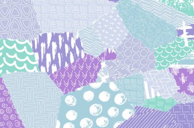 Desen. Fırça darbeleriyle soyut arkaplan. Tek renkli, elle çizilmiş doku. Modern grafik tasarımı. El yapımı çizgili..