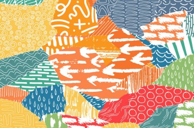 Desen. Fırça darbeleriyle soyut arkaplan. Tek renkli, elle çizilmiş doku. Modern grafik tasarımı. El yapımı çizgili..