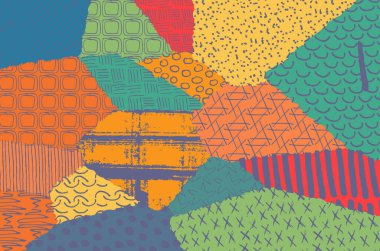 Desen. Fırça darbeleriyle soyut arkaplan. Tek renkli, elle çizilmiş doku. Modern grafik tasarımı. El yapımı çizgili..