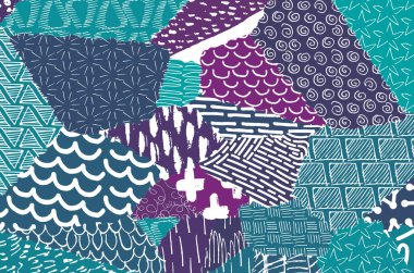 Desen. Fırça darbeleriyle soyut arkaplan. Tek renkli, elle çizilmiş doku. Modern grafik tasarımı. El yapımı çizgili..