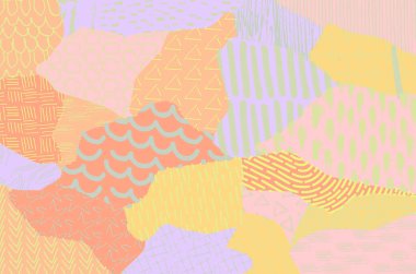 Desen. Fırça darbeleriyle soyut arkaplan. Tek renkli, elle çizilmiş doku. Modern grafik tasarımı. El yapımı çizgili..