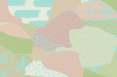 Desen. Fırça darbeleriyle soyut arkaplan. Tek renkli, elle çizilmiş doku. Modern grafik tasarımı. El yapımı çizgili..