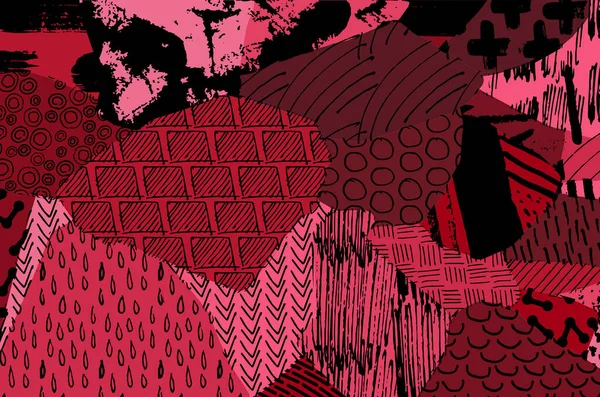 Desen. Fırça darbeleriyle soyut arkaplan. Tek renkli, elle çizilmiş doku. Modern grafik tasarımı. El yapımı çizgili..