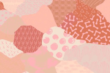 Desen. Fırça darbeleriyle soyut arkaplan. Tek renkli, elle çizilmiş doku. Modern grafik tasarımı. El yapımı çizgili..