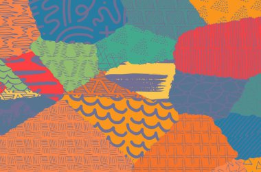 Desen. Fırça darbeleriyle soyut arkaplan. Tek renkli, elle çizilmiş doku. Modern grafik tasarımı. El yapımı çizgili..