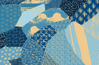 Desen. Fırça darbeleriyle soyut arkaplan. Tek renkli, elle çizilmiş doku. Modern grafik tasarımı. El yapımı çizgili..