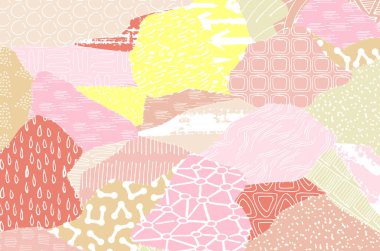 Desen. Fırça darbeleriyle soyut arkaplan. Tek renkli, elle çizilmiş doku. Modern grafik tasarımı. El yapımı çizgili..