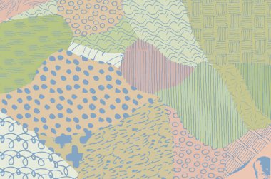 Desen. Fırça darbeleriyle soyut arkaplan. Tek renkli, elle çizilmiş doku. Modern grafik tasarımı. El yapımı çizgili..