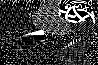 Desen. Fırça darbeleriyle soyut arkaplan. Tek renkli, elle çizilmiş doku. Modern grafik tasarımı. El yapımı çizgili..