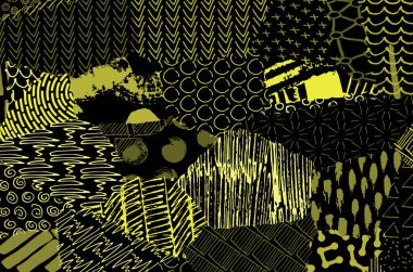 Desen. Fırça darbeleriyle soyut arkaplan. Tek renkli, elle çizilmiş doku. Modern grafik tasarımı. El yapımı çizgili..