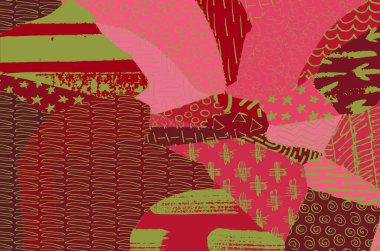 Desen. Fırça darbeleriyle soyut arkaplan. Tek renkli, elle çizilmiş doku. Modern grafik tasarımı. El yapımı çizgili..