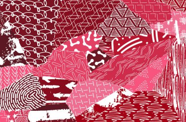 Desen. Fırça darbeleriyle soyut arkaplan. Tek renkli, elle çizilmiş doku. Modern grafik tasarımı. El yapımı çizgili..