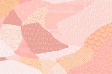 Desen. Fırça darbeleriyle soyut arkaplan. Tek renkli, elle çizilmiş doku. Modern grafik tasarımı. El yapımı çizgili..