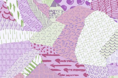 Desen. Fırça darbeleriyle soyut arkaplan. Tek renkli, elle çizilmiş doku. Modern grafik tasarımı. El yapımı çizgili..