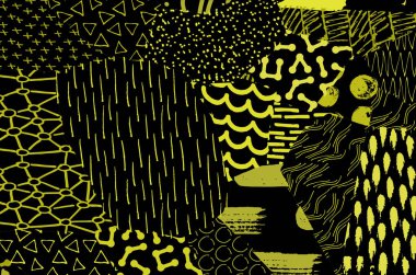 Desen. Fırça darbeleriyle soyut arkaplan. Tek renkli, elle çizilmiş doku. Modern grafik tasarımı. El yapımı çizgili..