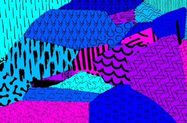 Desen. Fırça darbeleriyle soyut arkaplan. Tek renkli, elle çizilmiş doku. Modern grafik tasarımı. El yapımı çizgili..