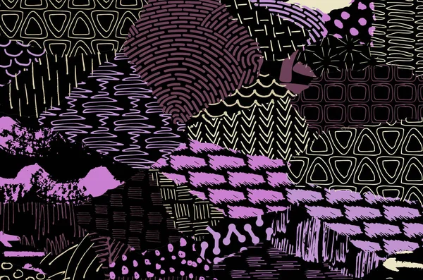 Desen. Fırça darbeleriyle soyut arkaplan. Tek renkli, elle çizilmiş doku. Modern grafik tasarımı. El yapımı çizgili..