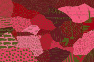 Desen. Fırça darbeleriyle soyut arkaplan. Tek renkli, elle çizilmiş doku. Modern grafik tasarımı. El yapımı çizgili..