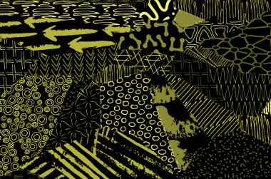 Desen. Fırça darbeleriyle soyut arkaplan. Tek renkli, elle çizilmiş doku. Modern grafik tasarımı. El yapımı çizgili..