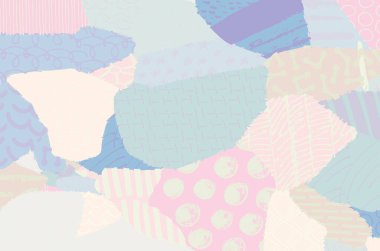 Soyut siyah konturlar, el vektör desen çizdi. Geometrik tarzı Retro soyut desen. Soyut çok renkli geometrik desen.