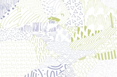 Soyut siyah konturlar, el vektör desen çizdi. Geometrik tarzı Retro soyut desen. Soyut çok renkli geometrik desen.