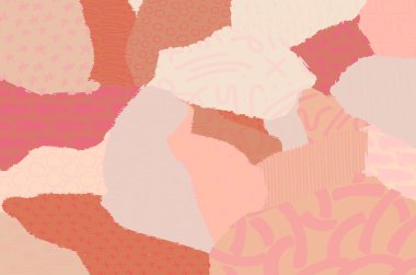 Soyut siyah konturlar, el vektör desen çizdi. Geometrik tarzı Retro soyut desen. Soyut çok renkli geometrik desen.