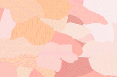 Soyut siyah konturlar, el vektör desen çizdi. Geometrik tarzı Retro soyut desen. Soyut çok renkli geometrik desen.