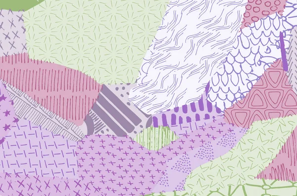 Soyut siyah darbeler, El, Vektör Deseni 'ni çizdi. Geometrik tarzda soyut arkaplan. Soyut çok renkli geometrik desen