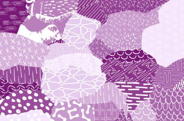 Soyut siyah darbeler, El, Vektör Deseni 'ni çizdi. Geometrik tarzda soyut arkaplan. Soyut çok renkli geometrik desen