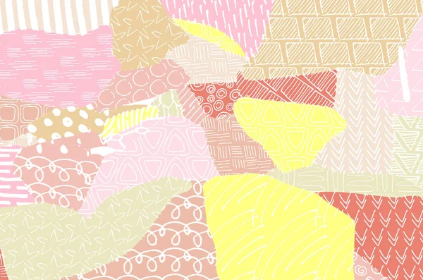 Soyut siyah darbeler, El, Vektör Deseni 'ni çizdi. Geometrik tarzda soyut arkaplan. Soyut çok renkli geometrik desen