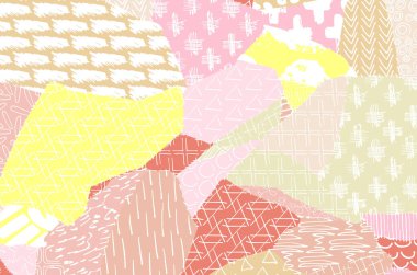 Soyut siyah darbeler, El, Vektör Deseni 'ni çizdi. Geometrik tarzda soyut arkaplan. Soyut çok renkli geometrik desen