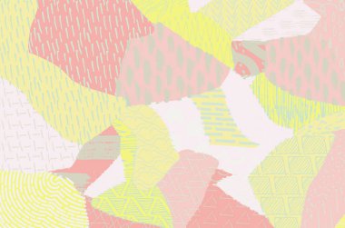 Soyut siyah darbeler, El, Vektör Deseni 'ni çizdi. Geometrik tarzda soyut arkaplan. Soyut çok renkli geometrik desen