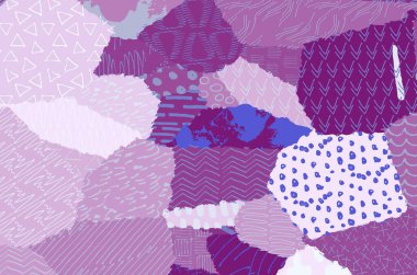 Soyut siyah darbeler, El, Vektör Deseni 'ni çizdi. Geometrik tarzda soyut arkaplan. Soyut çok renkli geometrik desen