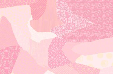 Soyut siyah darbeler, El, Vektör Deseni 'ni çizdi. Geometrik tarzda soyut arkaplan. Soyut çok renkli geometrik desen