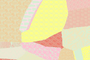 Soyut siyah darbeler, El, Vektör Deseni 'ni çizdi. Geometrik tarzda soyut arkaplan. Soyut çok renkli geometrik desen