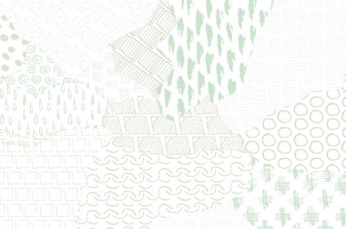 Soyut siyah darbeler, El, Vektör Deseni 'ni çizdi. Geometrik tarzda soyut arkaplan. Soyut çok renkli geometrik desen