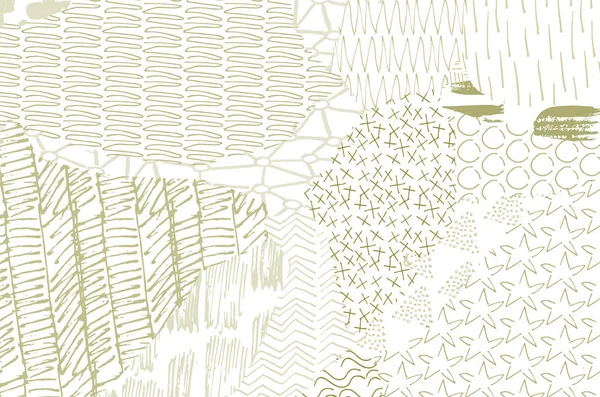 Soyut siyah konturlar, el vektör desen çizdi. Geometrik tarzı Retro soyut desen. Soyut çok renkli geometrik desen.