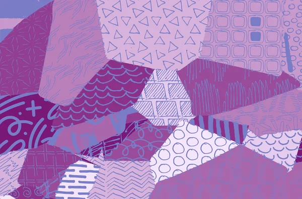 Soyut siyah konturlar, el vektör desen çizdi. Geometrik tarzı Retro soyut desen. Soyut çok renkli geometrik desen.