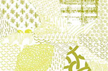 Soyut siyah konturlar, el vektör desen çizdi. Geometrik tarzı Retro soyut desen. Soyut çok renkli geometrik desen.