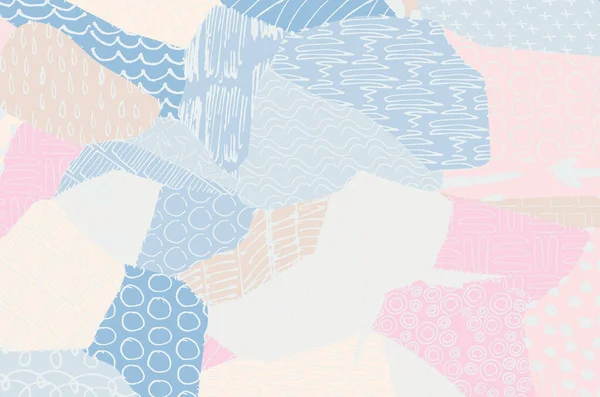 Soyut siyah konturlar, el vektör desen çizdi. Geometrik tarzı Retro soyut desen. Soyut çok renkli geometrik desen.