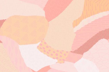 Soyut siyah konturlar, el vektör desen çizdi. Geometrik tarzı Retro soyut desen. Soyut çok renkli geometrik desen.