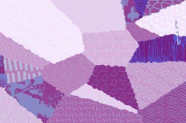 Soyut siyah konturlar, el vektör desen çizdi. Geometrik tarzı Retro soyut desen. Soyut çok renkli geometrik desen.