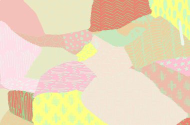 Soyut siyah konturlar, el vektör desen çizdi. Geometrik tarzı Retro soyut desen. Soyut çok renkli geometrik desen.